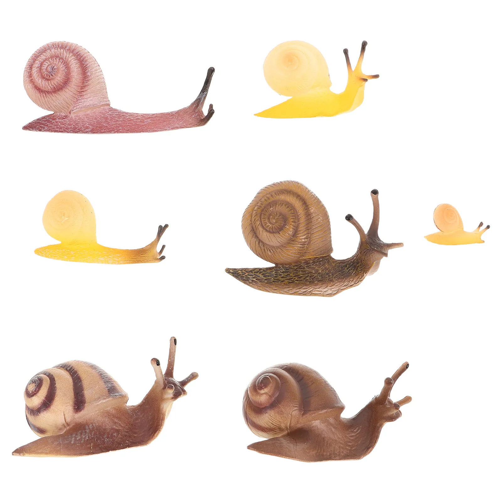7-pieces-figurines-d'escargots-Educatives-et-interactives-pour-enfants-mini-escargots-realistes-en-plastique-pour-decoration-de-jardin