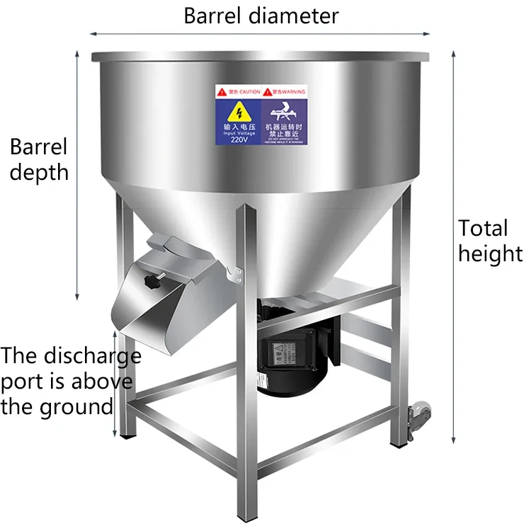 Stainless Steel Tierfutter mischer Powder mischmasker inen Powder mischer Mischa nlage