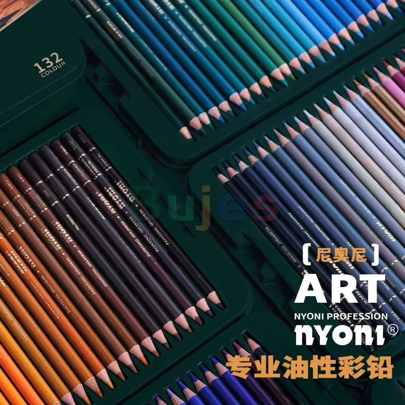 nyoni Professional Oil-Based Colored Pencils Set 36 48 72 132