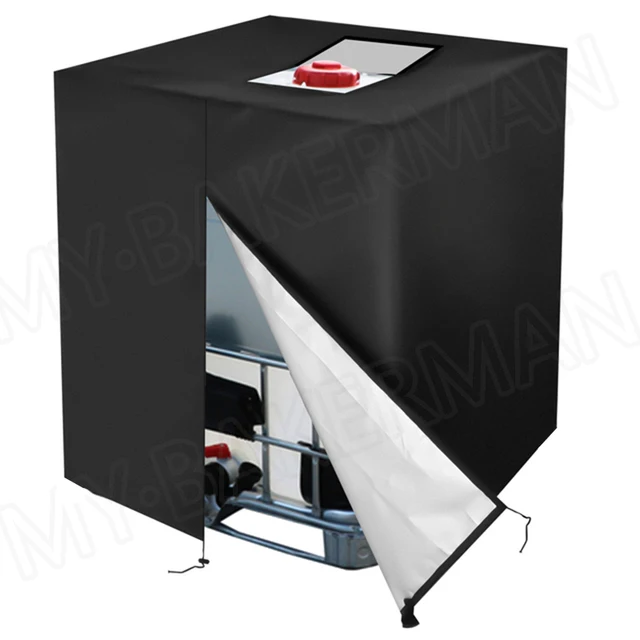 Professionele 1000 Liter Ibc Watertank Cover Buiten Tuinmeubilair Waterdicht Anti-Stof Wind Regen Zon Sneeuw Bescherming - afbeelding 1