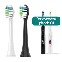 Suitable for Evowera Electric Toothbrush Planck O2 Replacement Heads Medium Hardness DuPont Vacuum Nozzles Evowera Brush Heads