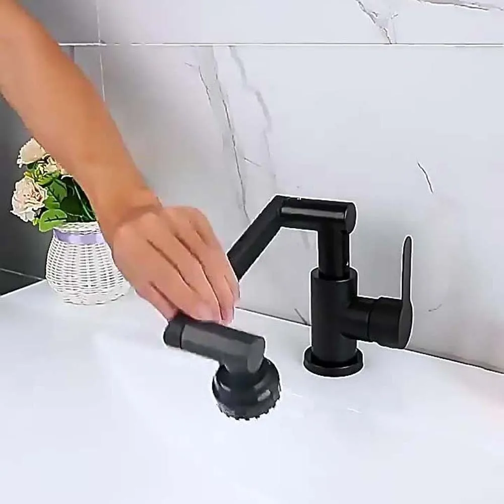 

Universal Robotic Arm Faucet Flexible Adjustable Dual Mode Faucet Ceramic Valve Core Metallic Color 360°Rotating Bibcock