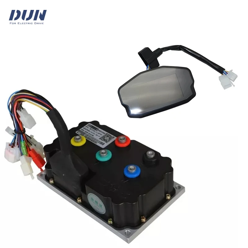 Fardriver ND84530 84V DC 330A Peak 530A Hall BLDC Sine Wave Controller with DKD One-line Speedometer For 5000W Motor