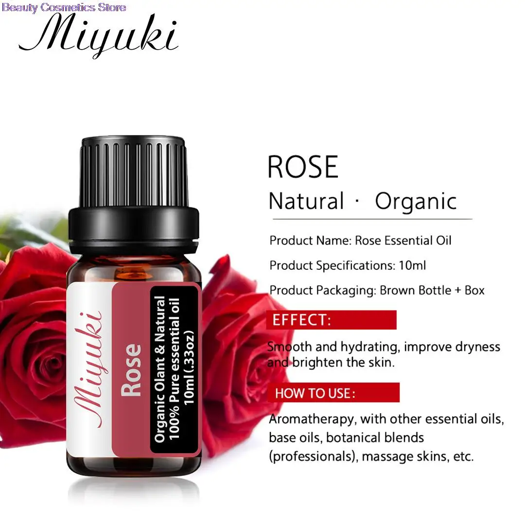 3 قطعة * 10 مللي زيتون عضوي وردي طبيعي 100% نبات زيت طبيعي نقي صالون تجميل تدليك SAP زيت تدليك حمام القدم #4