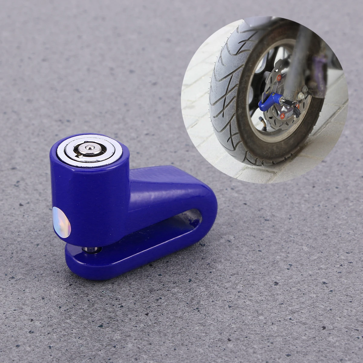 

Motorcycle Lock Security Anti Theft Bike Motorbike Motorcycle Disc Brake Lock Theft Protection For Scooter Motorbike (Blue)