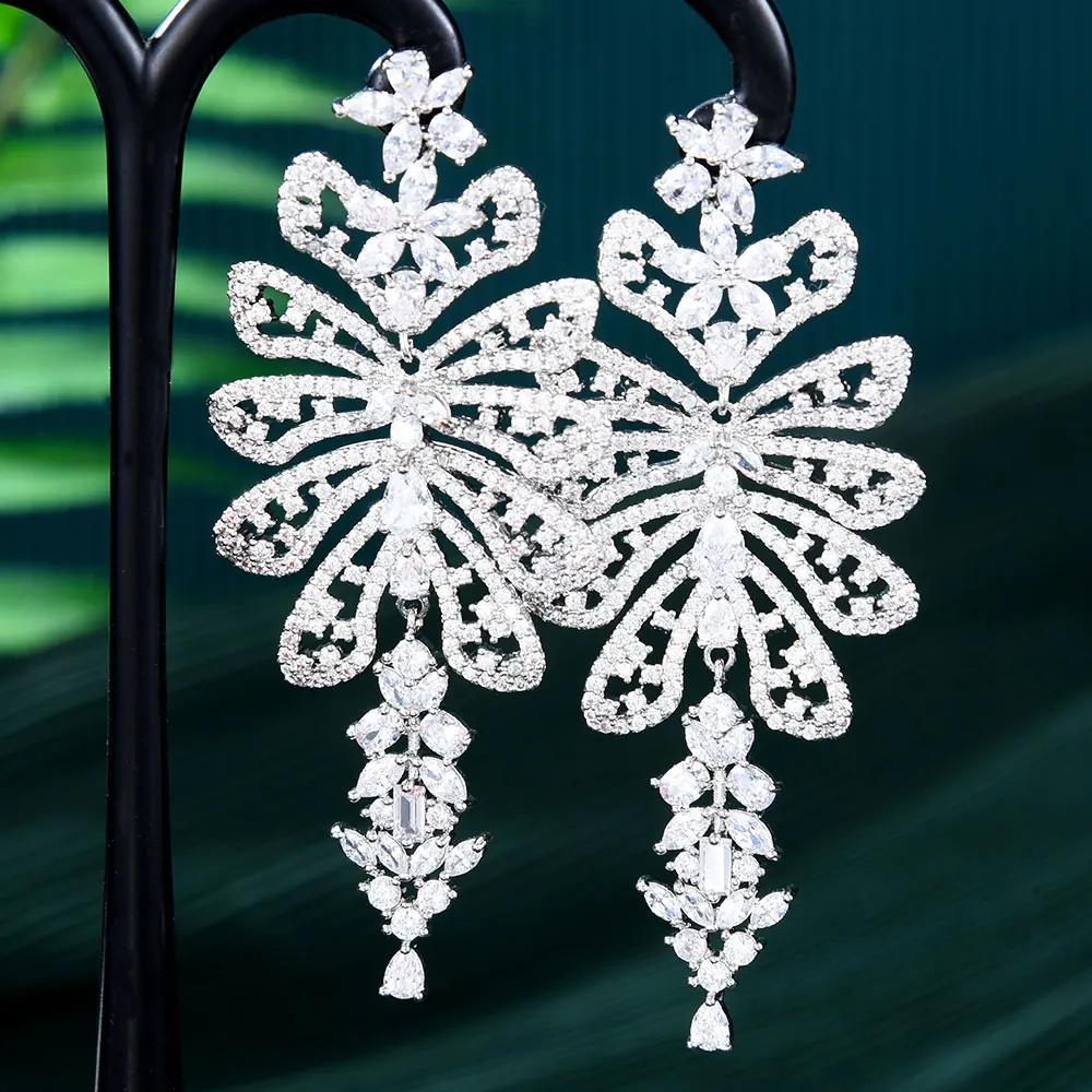 

GODKI Famous Tassels Drop Earrings for Women Wedding Cubic Zircon Fashion Engagement Party Jewelry pendientes mujer moda 2023