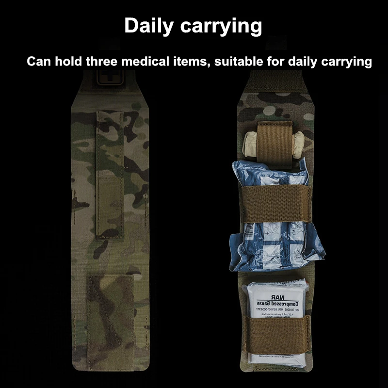 First Aid Pouch Quick Release EMS EMT Pouch, Outdoor Combat Molle Hunting Accessories EDC Pouch Bag