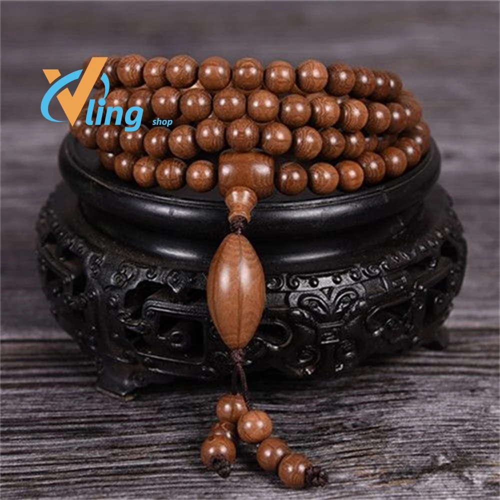 108 Beads of Natural Sandalwood Retro Best Selling Trending ProductsBohemian Bracelets For Women Personalized Gift  Dropshipping