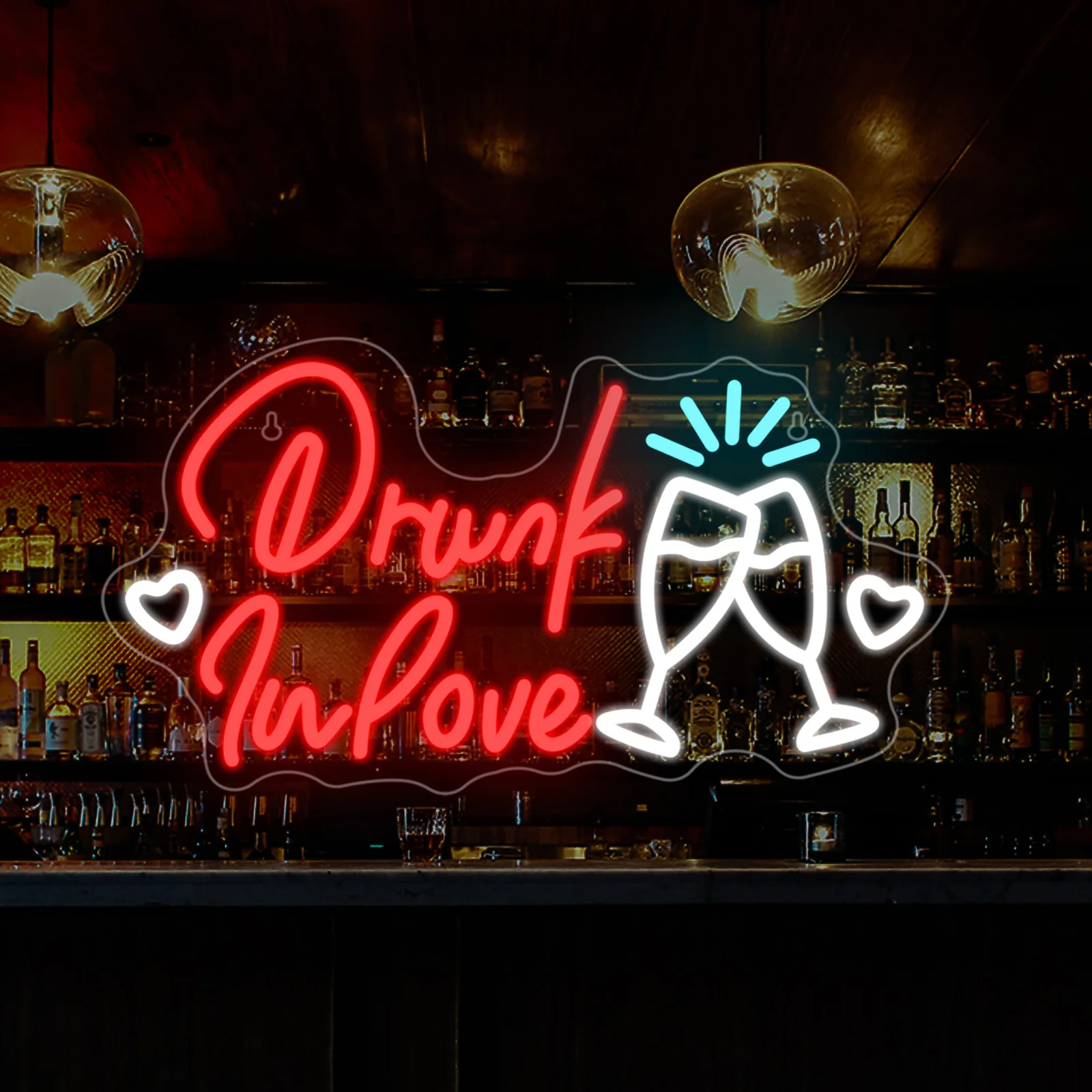 Drunk in love Neon Sign Beer Cheers Neon Led Sign Room Decoration Dimmable Wall Decor For Bar Club Man Cave Hanging Light USB 5v