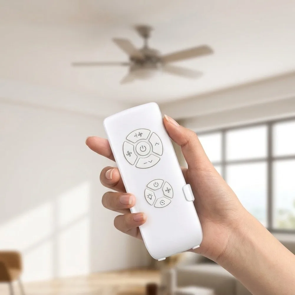 3 Function Ceiling Fan Remote Control for Light Brightness Timer Duration and Fan Adjustment Compatible with Major Brands