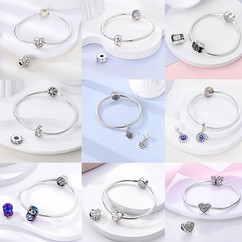 3-teiliges Charm-Perlen-Set, bunte Emaille-Tier-, Blumen- und Herz-Anhängerperlen für DIY-Armband, Halskette, Schmuckherstellung, Geschenk für Frauen und Mädchen – Detail 2