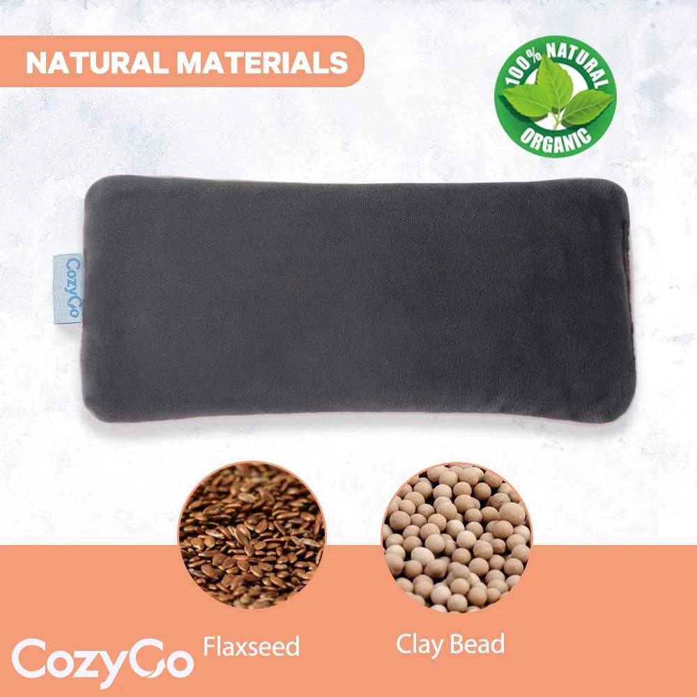 عبوات العلاج الساخن العلاجية المرجحة من CozyGo، غطاء قابل للغسل بالحرارة الرطبة في الميكروويف للاسترخاء