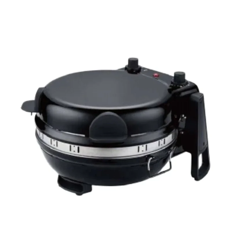 12-Inch Mini Electric Pizza and BBQ Oven Stainless Steel Built-in Swivel Function USB Power Household