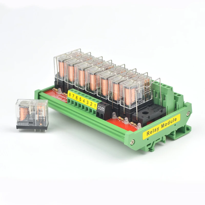 2/4/6/8 Channels  G2R-2 2NO2NC DC12/24V Input Relay Module  Microcontroller PLC Signal Isolation Amplifier Board