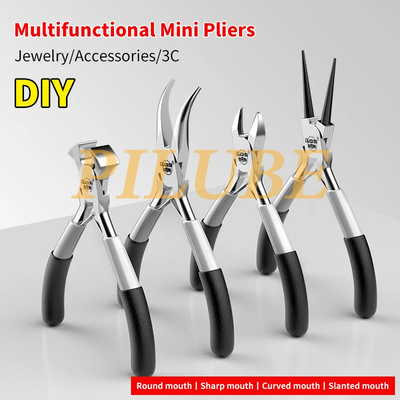 كماشة صغيرة قطري كماشة مستديرة عازمة إبرة الأنف القاطع الحرفية معزول ذو طيات DIY بها بنفسك كماشة أدوات المنتج الأصلي