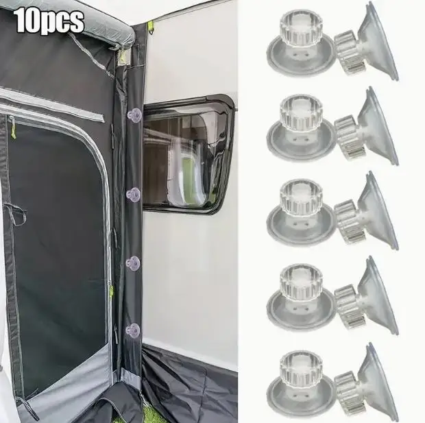 

10PCS Heavy-Duty Suction Cups For Awnings Aquariums & Home Decor Durable Reusable High-Grip Fixing Pads Caravan Car Accessories