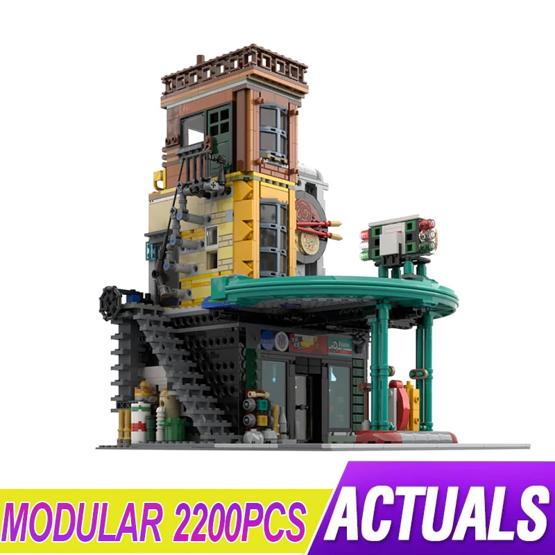 

MOC-114840 The Gas Station 2200pcs Modular Building Blocks Bricks Educational Puzzle Toy Birthday Gifts