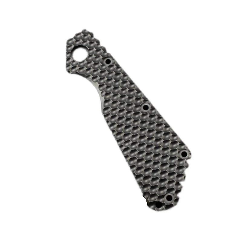 1PC. TC4 Honeycomb Crater Pattern Handle Scales for STRIDER SMF