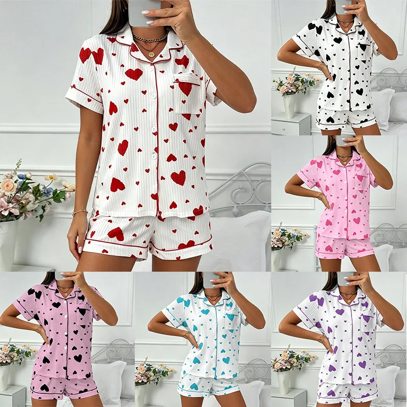 pijamas-femininos-conjunto-de-pijama-de-verao-com-decote-em-v-estampado-colarinho-reversivel-manga-curta-e-calcas-curtas-roupas-femininas