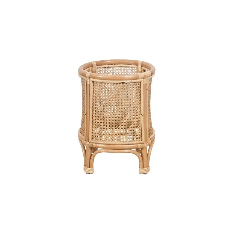 LMMM Nordic style rattan solid wood flower stand shelf indoor living room dill flower pot ornament