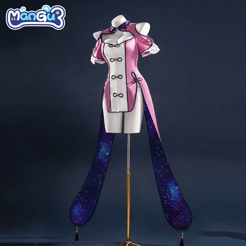 

Gorgeous Cheongsam Dress Date A Live Hoshimiya Mukuro Game Suit Uniform Cosplay Costume Halloween Party Outfit Women 2026 new
