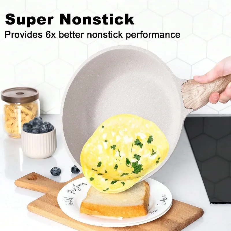 Pots And Pans Set Nonstick Cookware Sets Kitchen Cooking Pot Granite Frying Pans 20 Pieces Kitchen,Dining & Bar
