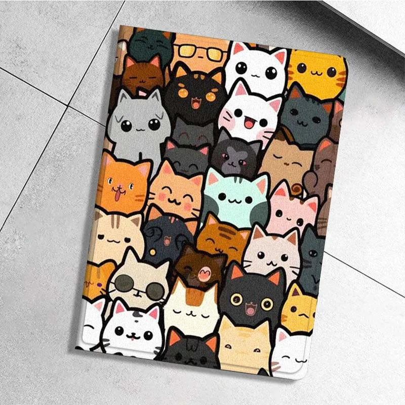 

Cartoon Cat Flower For Xiaoxin Lenovo Pad Tab K10 K11 M10 P12 P11 Pro GT Gen2 Plus Legion Y700 Y900 12.1 Tablet Case