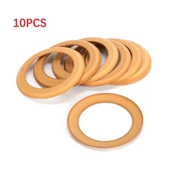 10pcs Pump Piston Rings Rubber Insulated For 1100w Oil-Free Silent  Air Compressor Accessories 48 X 68 X 1.0 Mm