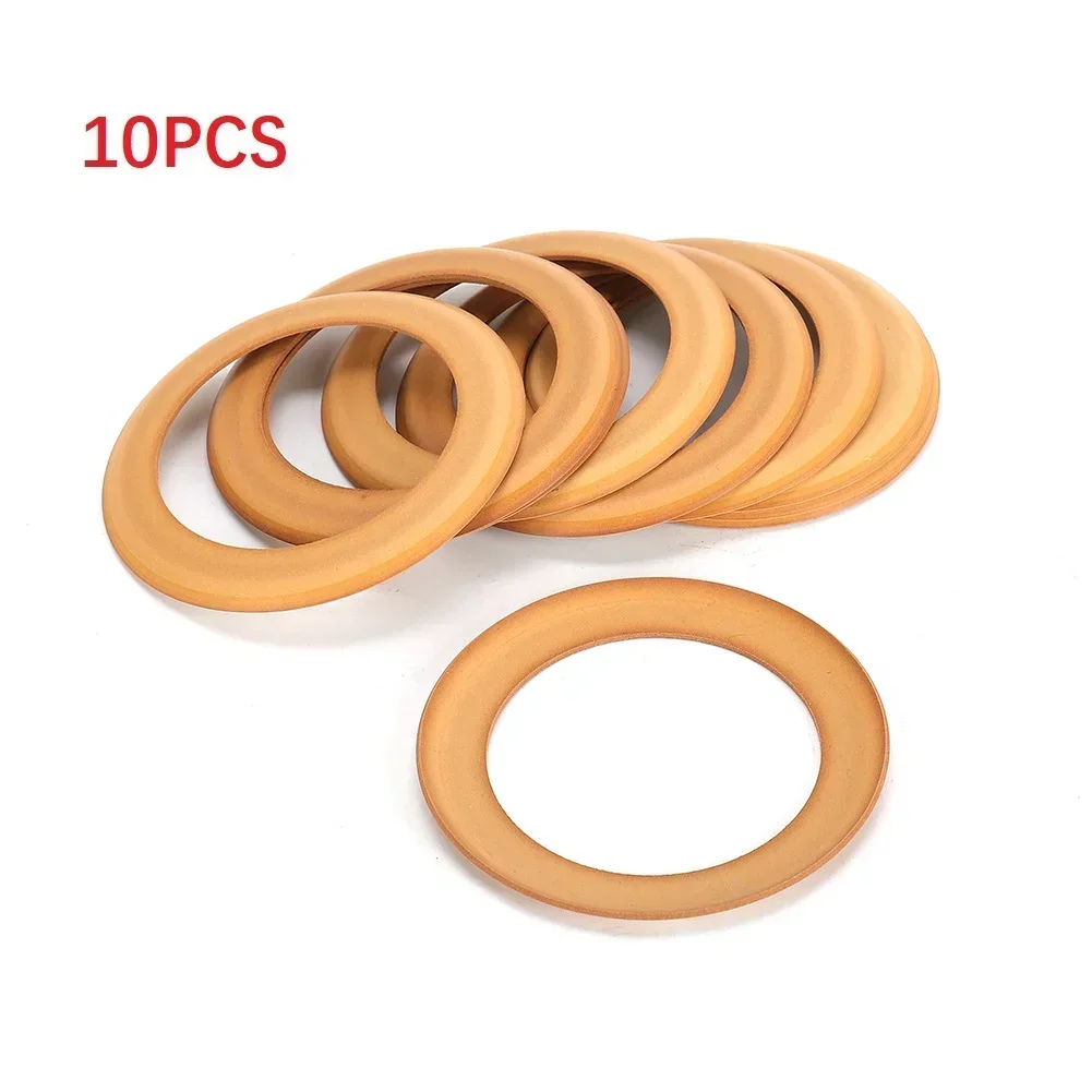 10pcs Pump Piston Rings Rubber Insulated For 1100w Oil-Free Silent  Air Compressor Accessories 48 X 68 X 1.0 Mm