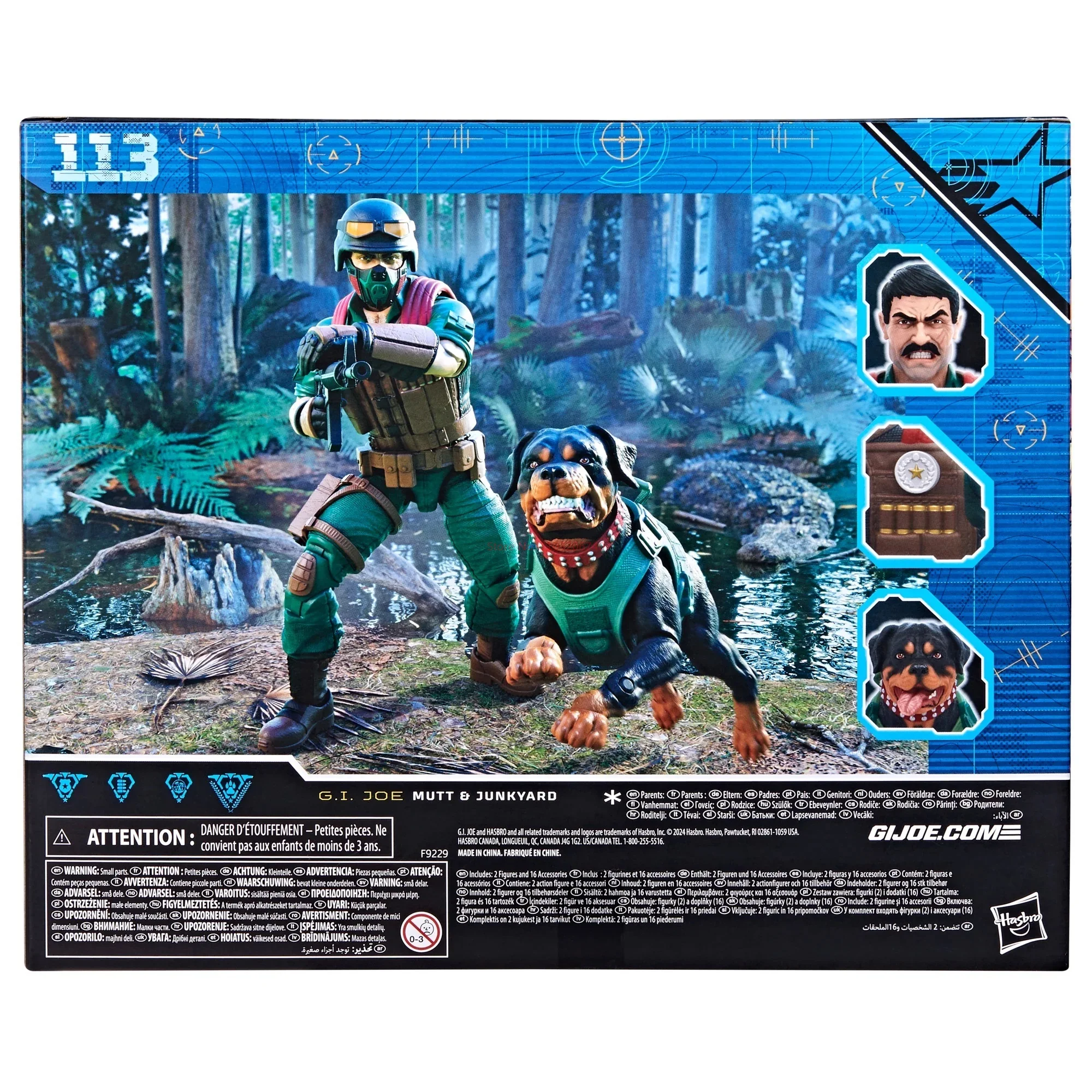 Hasbro-figuras de acción de las fuerzas especiales, modelo de juguete de perro mate y militar, en Stock, 1/12