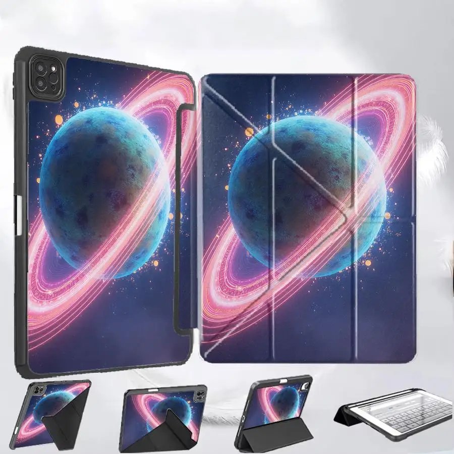 Funda Protectora para Tablet iPad Pro 11ª, 10ª, 9ª, 8ª, 7ª Generación, 12.9 Pulgadas, Air 4, 5, M3, M2, M4, 11 Pulgadas, Mini 6, 7, Pro 2025, Color Planet