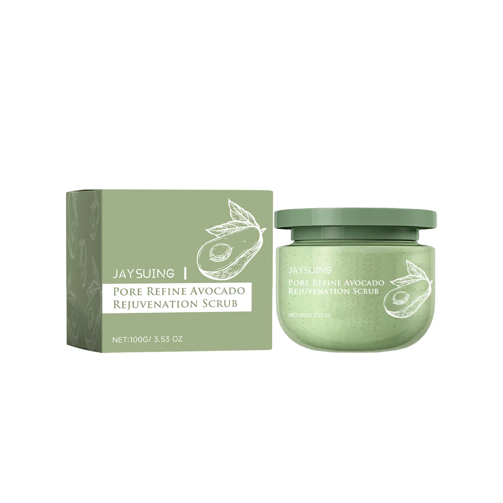 Avocado Scrub Exfoliator Eliminate Dullness Moisturize Remove Dirt Brighten Clean Tender Removing Chicken Skin Body Care Scrub