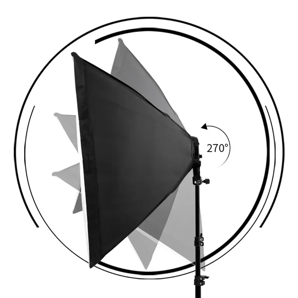 Fotografie-Softbox-Beleuchtungssets 50x70CM Professionelles Dauerlichtsystem Softbox für Fotostudio-Ausrüstung