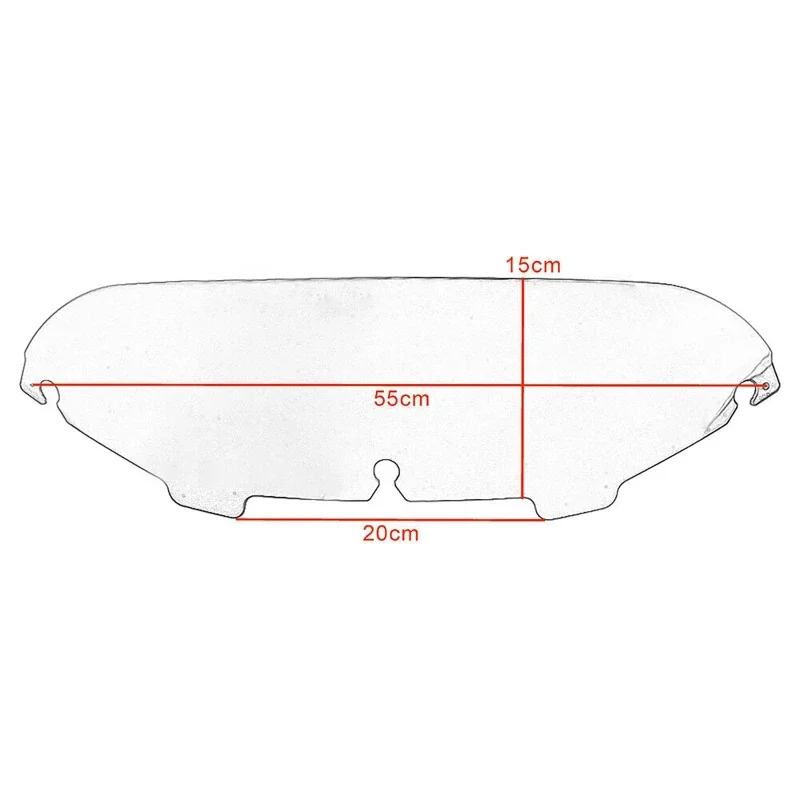 4.5 Polegada motocicletas pára-brisas defletores de vento para harley street glide 1996-2013