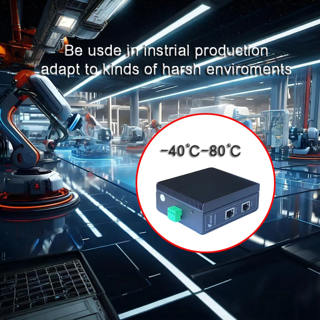 2.5G産業用POEスプリッター120W | DIN 2.5 ギガビット セパレーター | ポート絶縁 | 12/24/48Vdc出力 | 802.3at/af/btを日本語に翻訳してください | 6KVサージ保護