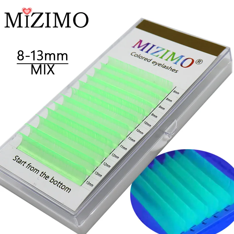 Color eyelashes bi-color neon eyelashes 0.07 artificial mink fur personalized eyelash extension tool