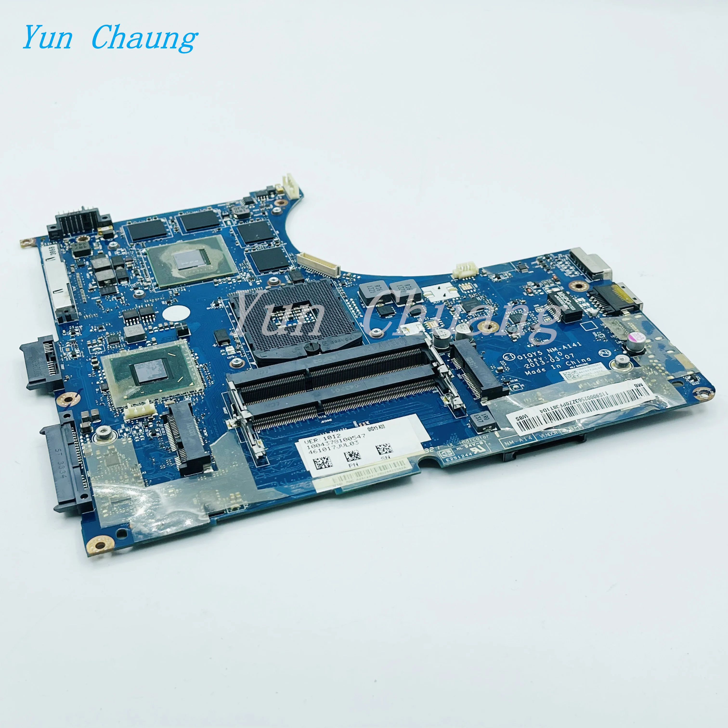 Imagem -06 - Mainboard para Lenovo Ideapad Y400 Placa-mãe do Portátil com Gt750m Gt650m 2g Gpu Hm76 Ddr3 100 Trabalhando Qiqy5 Nm-a141 La8691p