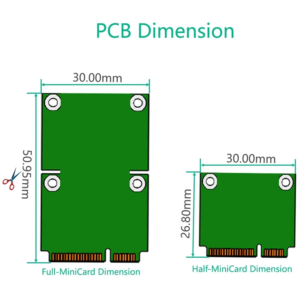 Mini PCIe a Mini PCIe Mini PCI-E extensor FPC 10/20/30CM tarjeta de red extender SSD extender adaptador de extensión
