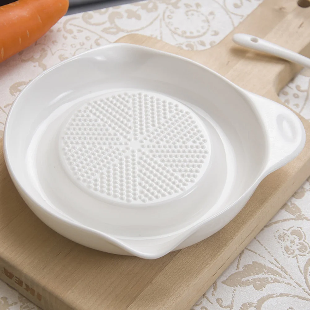 

2Pcs Multi-Function Ceramic Food Grinder Garlic Grinder Wear-Resistant Ginger Grater Household Kitchen Tool Complementary Food