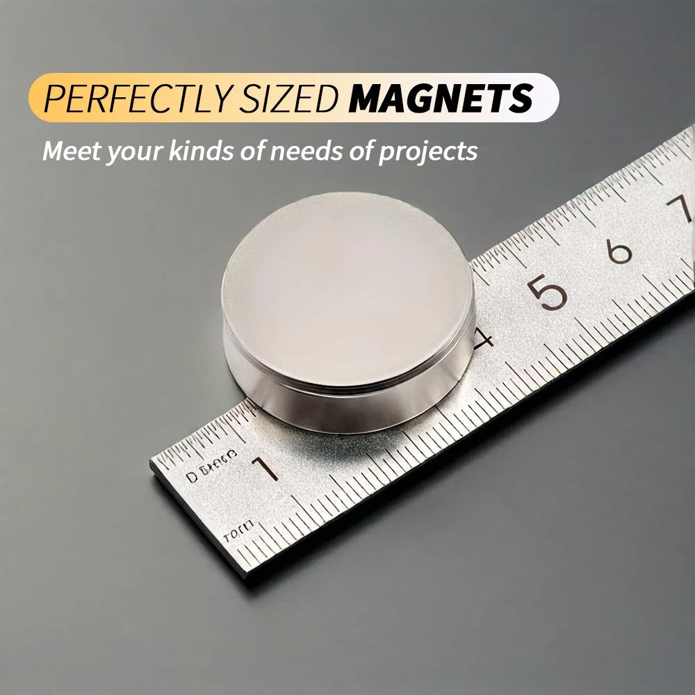 30x10mm Round Neodymium Disc Magnets Strong N35 NdFeB Magnets for Fridge DIY Craft Office & Tool Storage