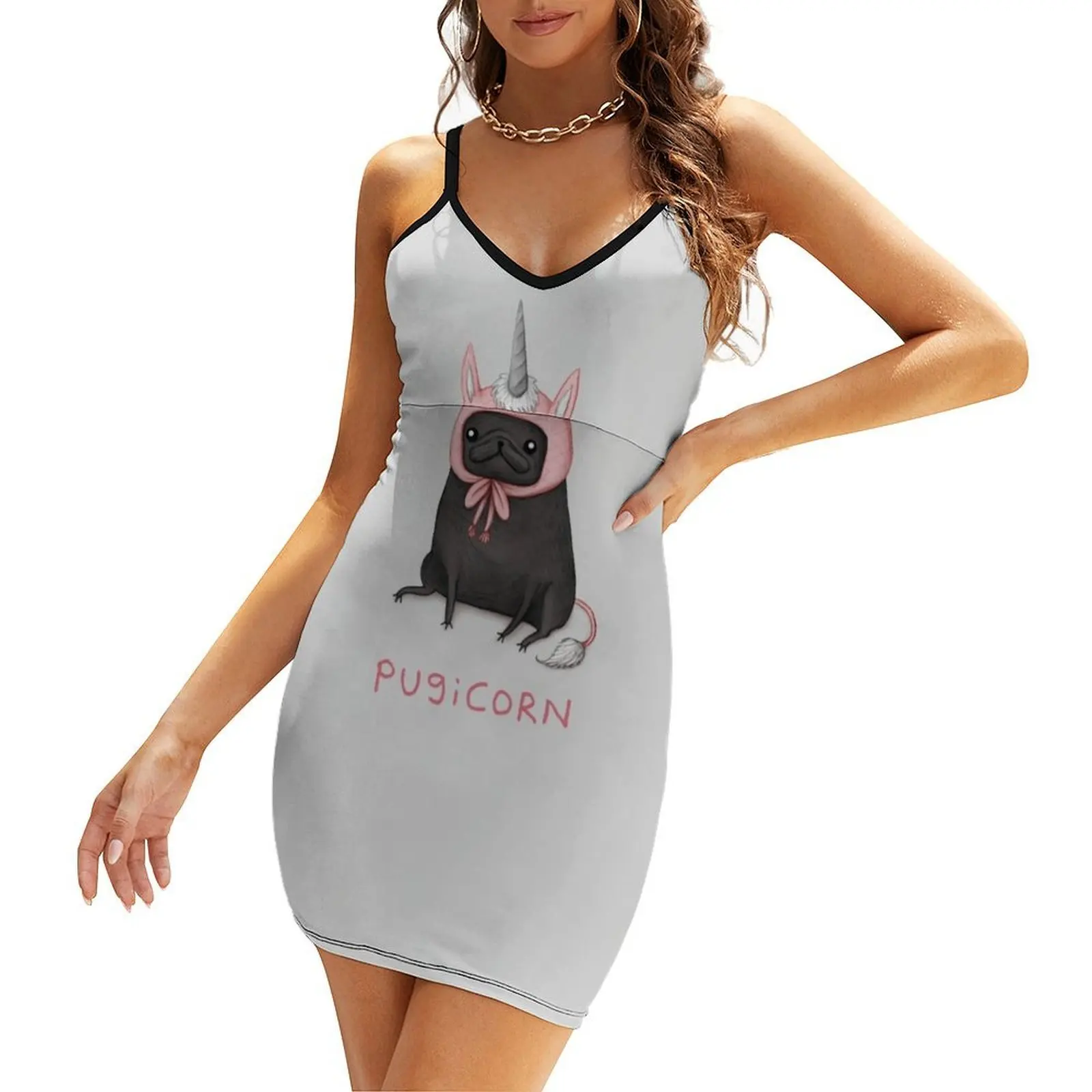 

Pugicorn Sling Dress dresses women summer 2025 dress for women summer Woman clothes party dresses woman