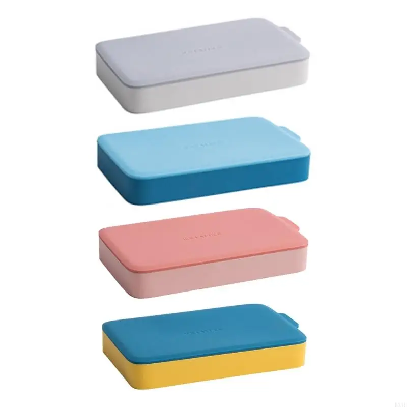 KX4B Moldes cubos gratis con tapa evita que no congele manos