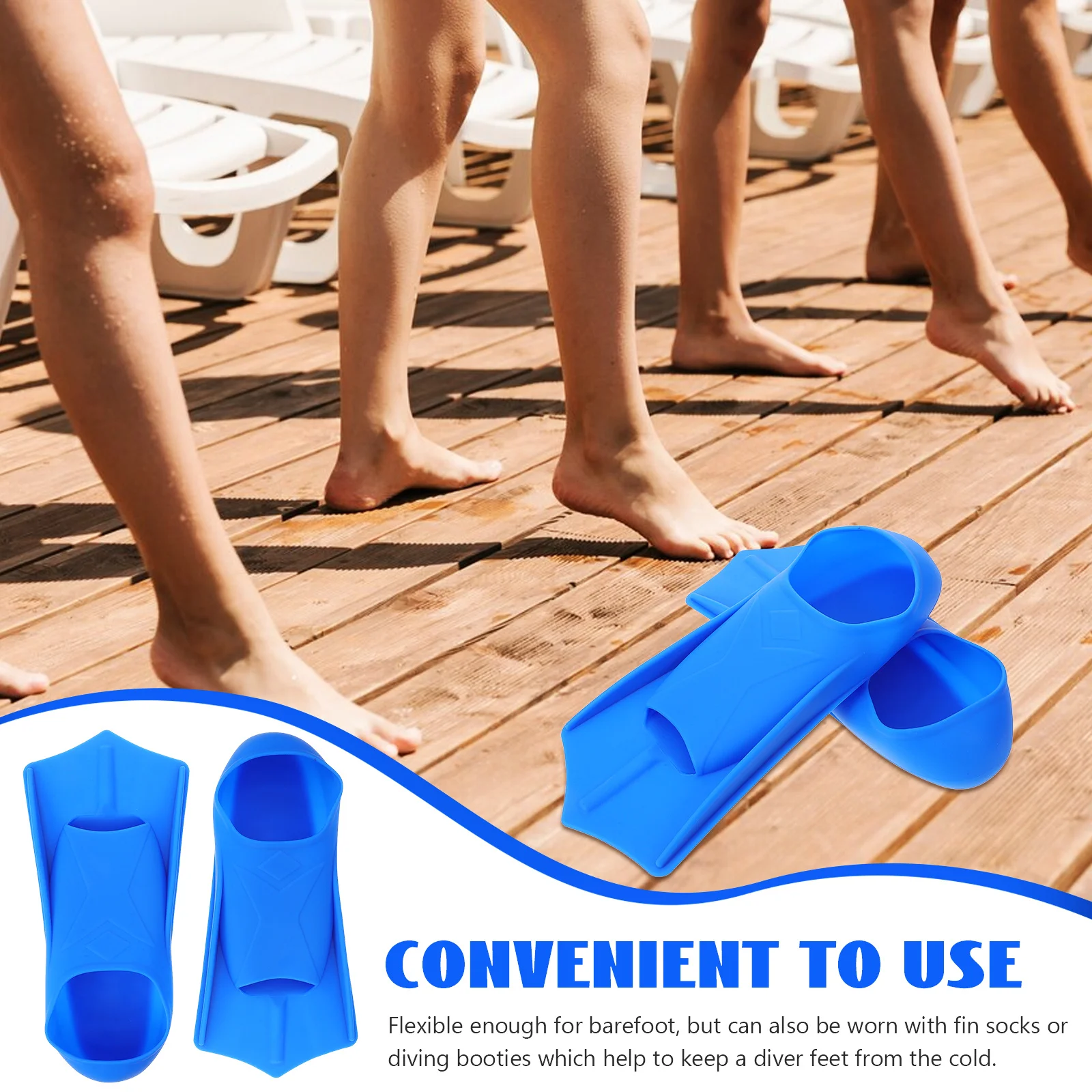 

Swimming Training Fins Flipper Diving 's Silicone Flippers for Adult Women
