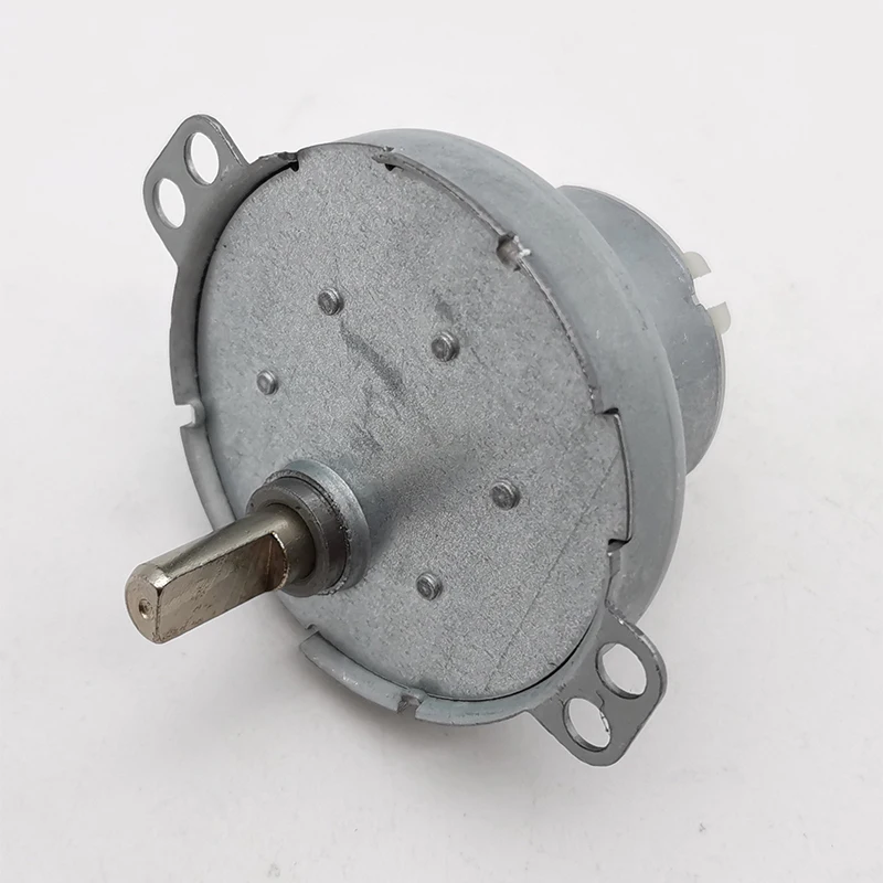 JS-50T(S) DC Gear Motor 3-24V High Torque Reduction Motor 2-200RPM Electric Micro Motor 5-Kind Shaft Metal Housing Plastic Gear