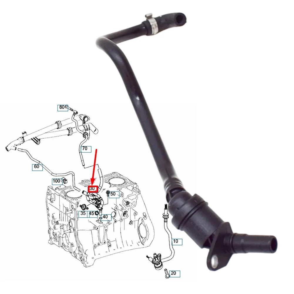 

A2710180729 Клапан вентиляции картера двигателя для Mercedes C180 C200 E200 W204, высококачественный, износостойкий, не деформируемый, из АБС-пластика