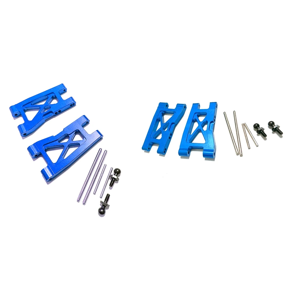 New Metal Upgrade Parts Kit Caster Block Steering Blocks Suspension Arm for Traxxas LaTrax Teton 1/18 RC Car Blue