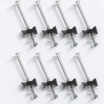 

8 комплектов крепежных винтов для батута, оцинкованная сталь, прочные крепежные винты, аксессуары для батута, профессиональные, безопасные.