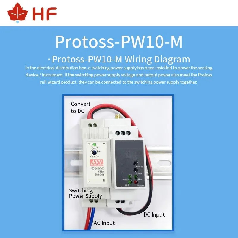 High Flying Industrial Computer & Access Wireless Rail Mounting DTU RS232 to WIFI Serial Server Data Collector Protoss-PW10