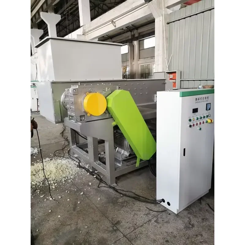 Greenlandplast 800mm Heavy HDPE Shredder PP Rafffia Sack Shredder Machine Single Shaft Shredder for Plastic Block/Lump