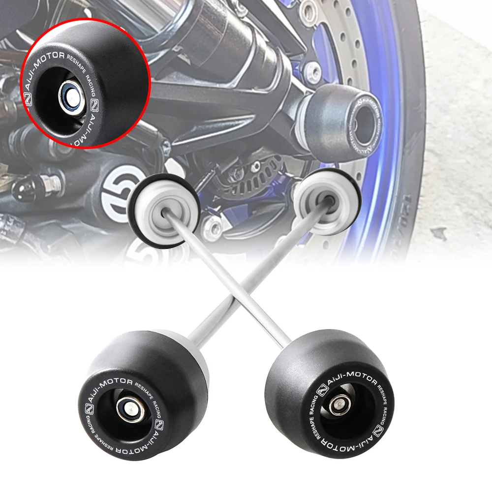 

Для Yamaha YZF-R3 R3 2015-2025 MT-03 MT03 2016-2025 мотоциклетные ползунки передней и задней оси, защита колес